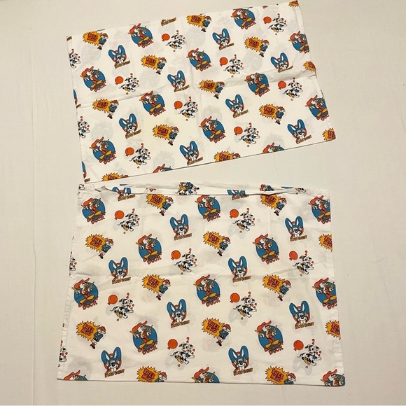 Kids Cartoon Print Set of 2 Pillowcase Ringo Rabbit Deputy Duck - Picture 1 of 16